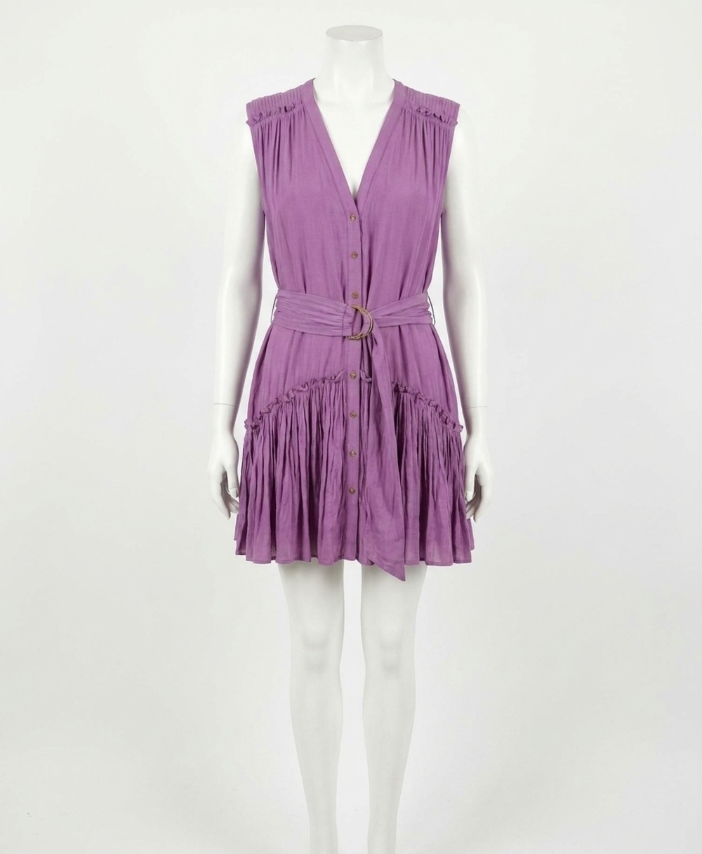 NEW BISHOP + YOUNG lagos mini dress in violet